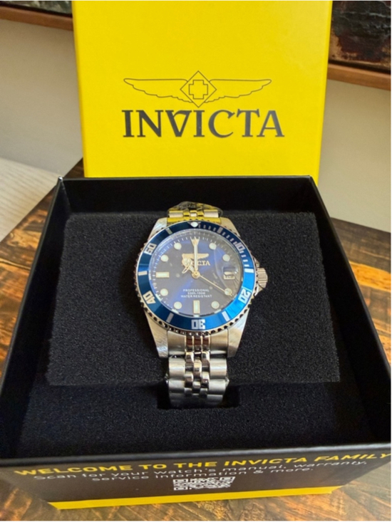 Invicta Accessories - Invicta Pro Diver Lady Stainless Steel Watch Blue Dial Waterproof NWT